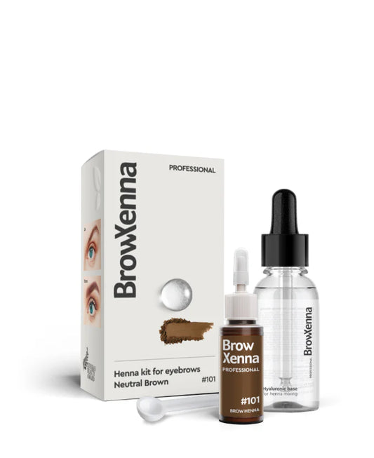 Brow Henna Kit with Hyaluronic Mixing Base Included