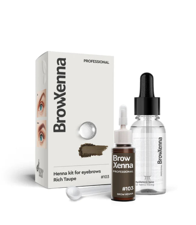 Brow Henna Kit with Hyaluronic Mixing Base Included