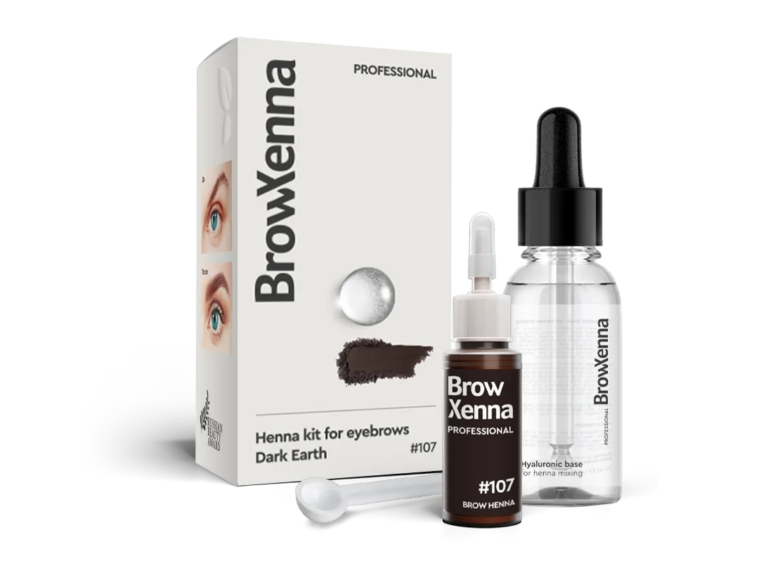 Brow Henna Kit with Hyaluronic Mixing Base Included