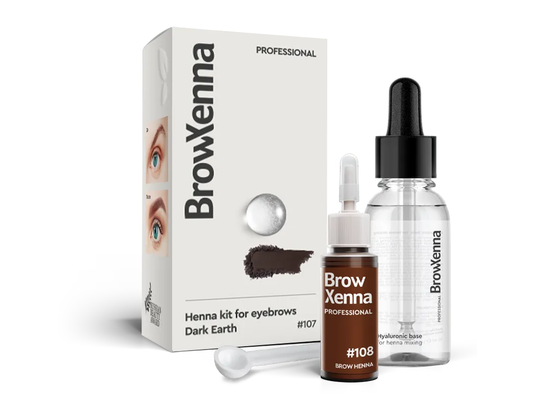 Brow Henna Kit with Hyaluronic Mixing Base Included