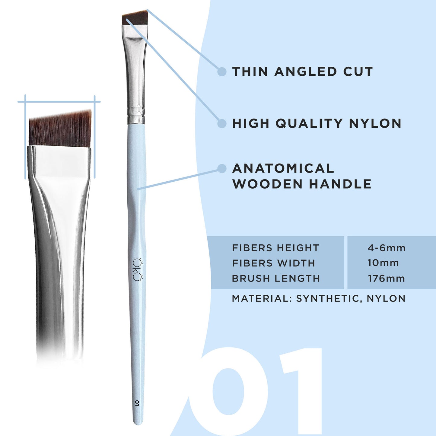 OkO Large Angled Brush #1