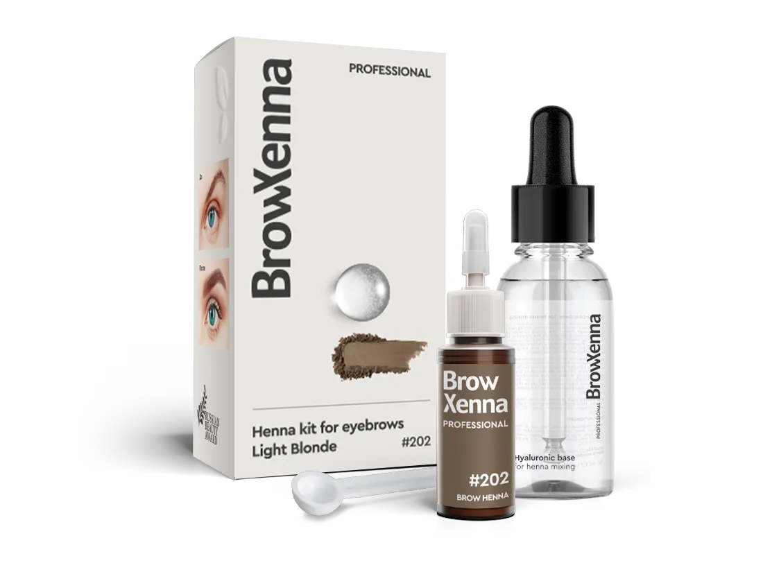 Brow Henna Kit with Hyaluronic Mixing Base Included