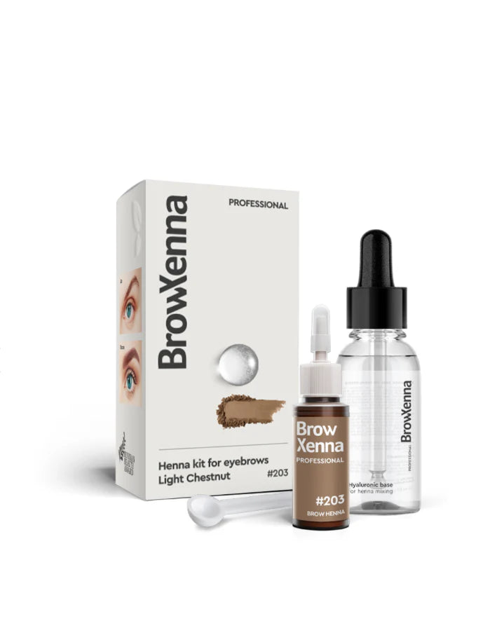 Brow Henna Kit with Hyaluronic Mixing Base Included