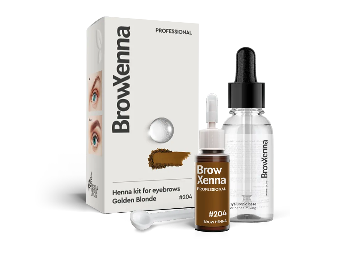 Brow Henna Kit with Hyaluronic Mixing Base Included