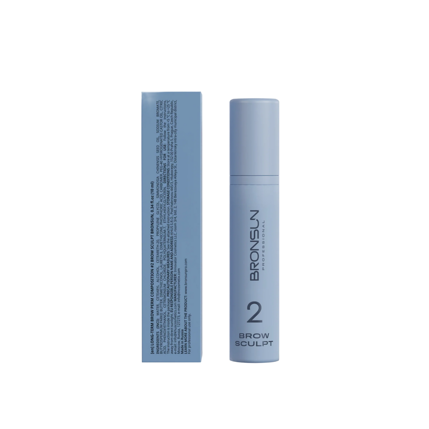 BRONSUN - Long Term Brow Perm Composition - #2 Brow Sculpt.