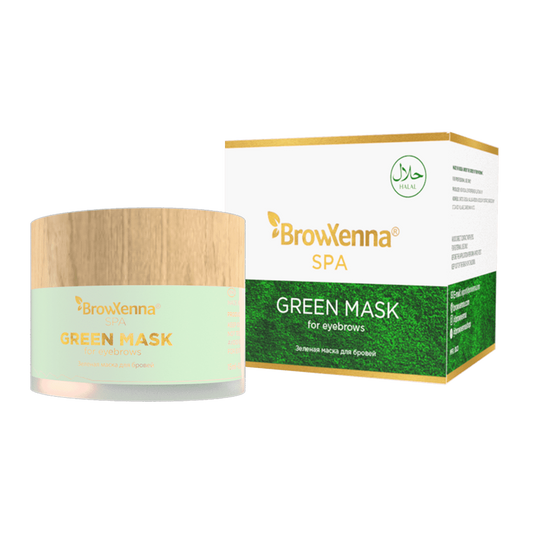 Green mask for eyebrows, BrowXenna® SPA, 15 ml