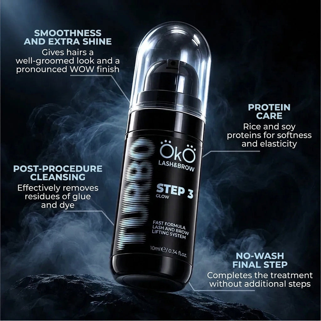 OKO TURBO STEP 3 GLOW Lash & Brow Lamination Composition, 10 ml