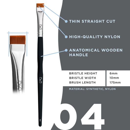 OkO Flat Brush #4 BLACK EDITION