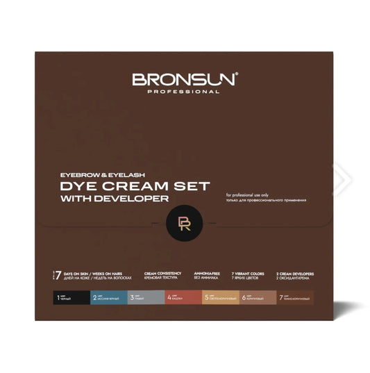 Bronsun Cream Dye Kit (Hybrid Dye Set with 2 developers)