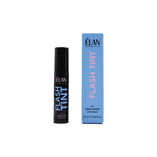ELAN Direct eyebrow tinting system «FLASH TINT» 14 Dark Coffee (cold brown)