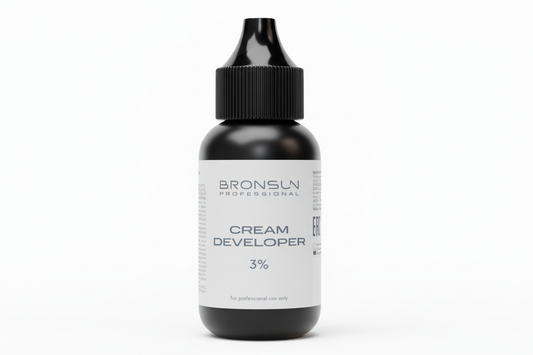 BRONSUN 3% Cream Developer with white background