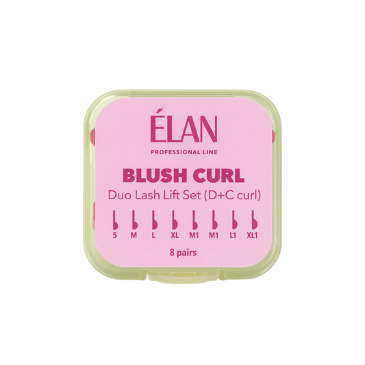ELAN Duo Lash Lift Silicone Pads Set BLUSH CURL with D & C Curls