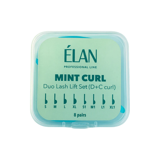 ELAN Duo Lash Lift Silicone Pads Set MINT CURL with D & C Curls