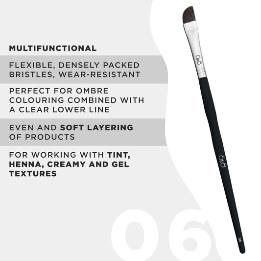OkO Soft Large Angled Brush #6 BLACK EDITION