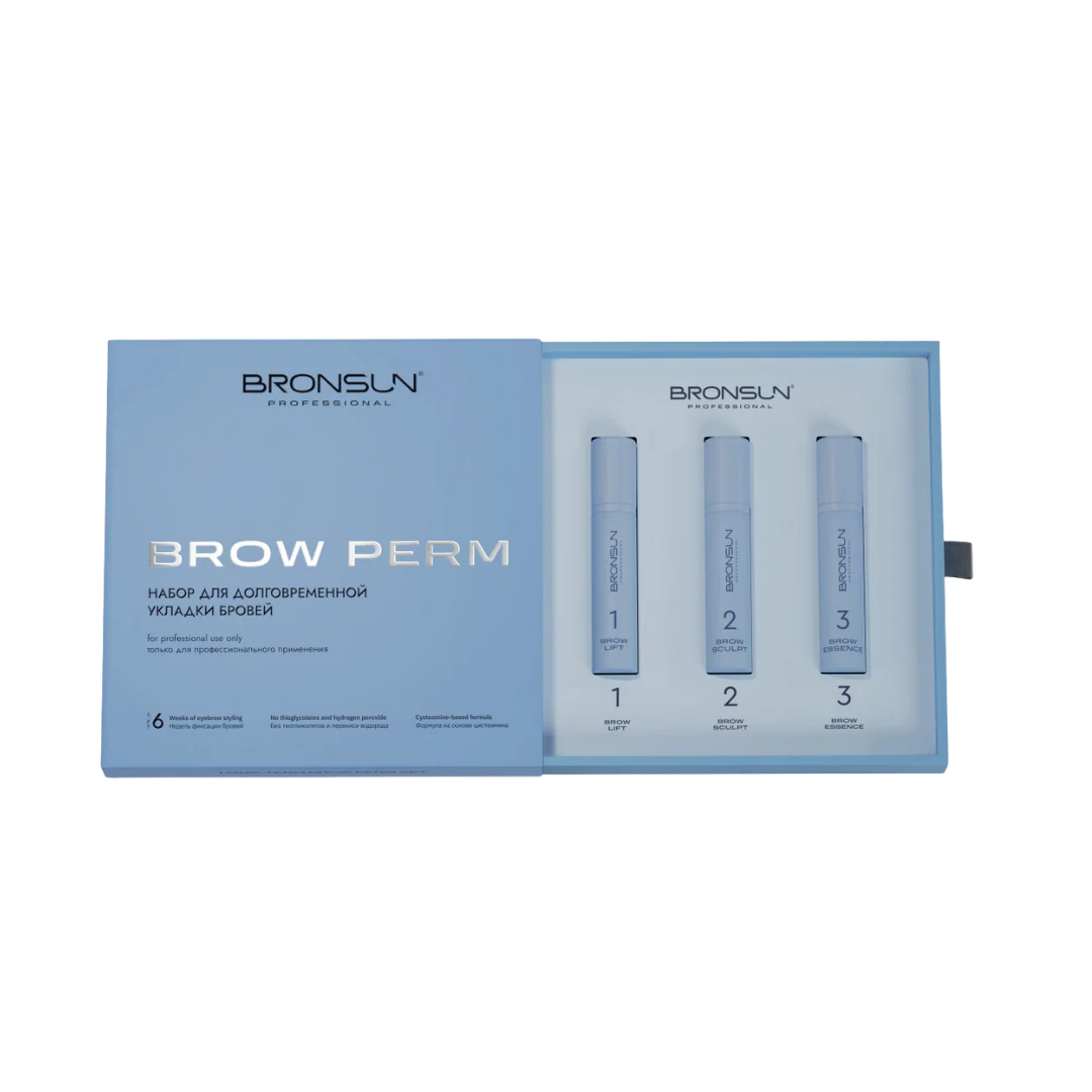 Bronsun - Long Term Brow Perm Composition Box Set - 3 Steps