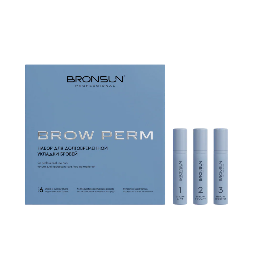 Bronsun - Long Term Brow Perm Composition Box Set - 3 Steps