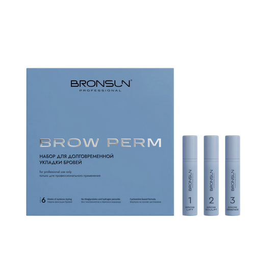Bronsun - Long Term Brow Perm Composition Box Set - 3 Steps