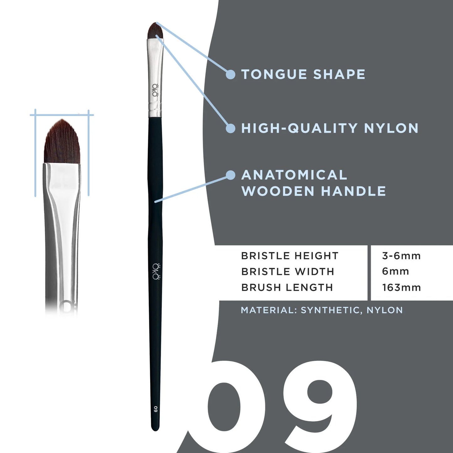 OkO Brush #9 BLACK EDITION
