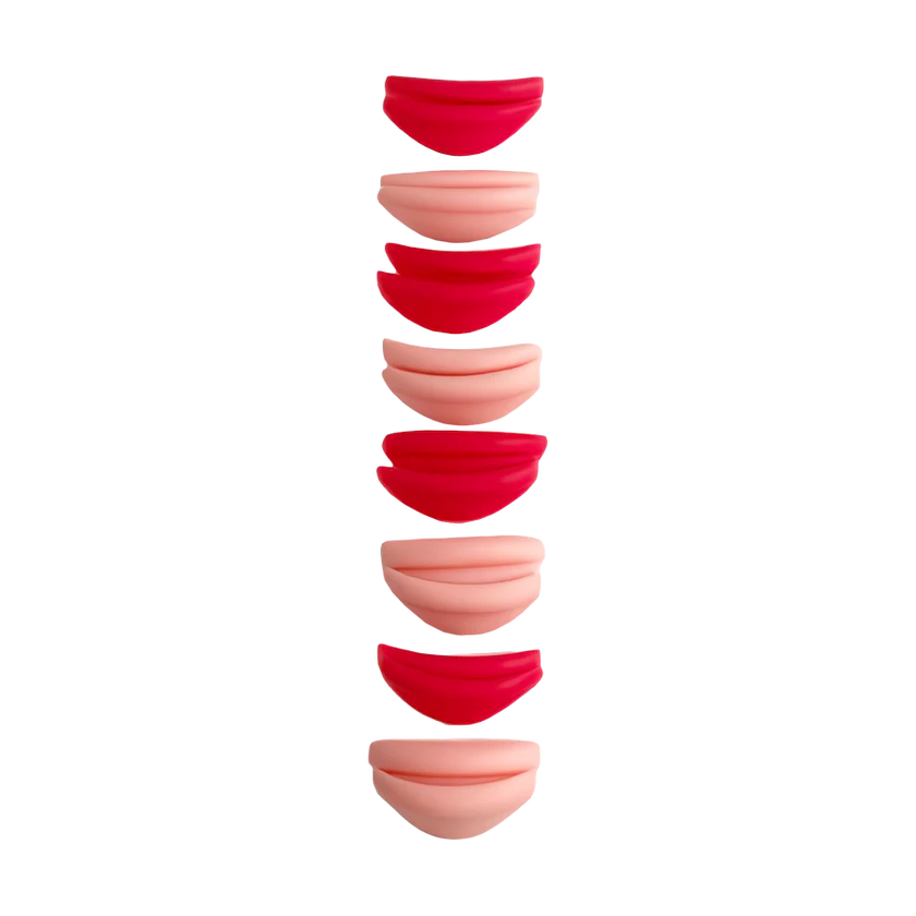 ELAN Duo Lash Lift Silicone Pads Set BLUSH CURL with D & C Curls