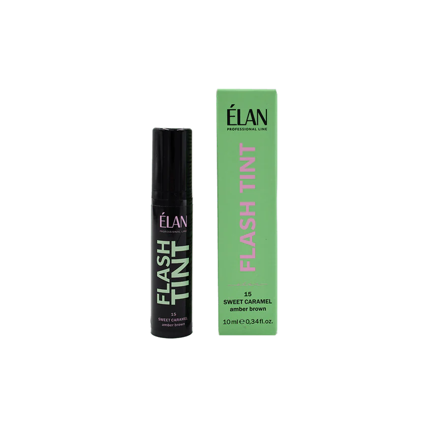 ELAN Direct eyebrow tinting system «FLASH TINT» 15 Sweet Caramel (amber brown)