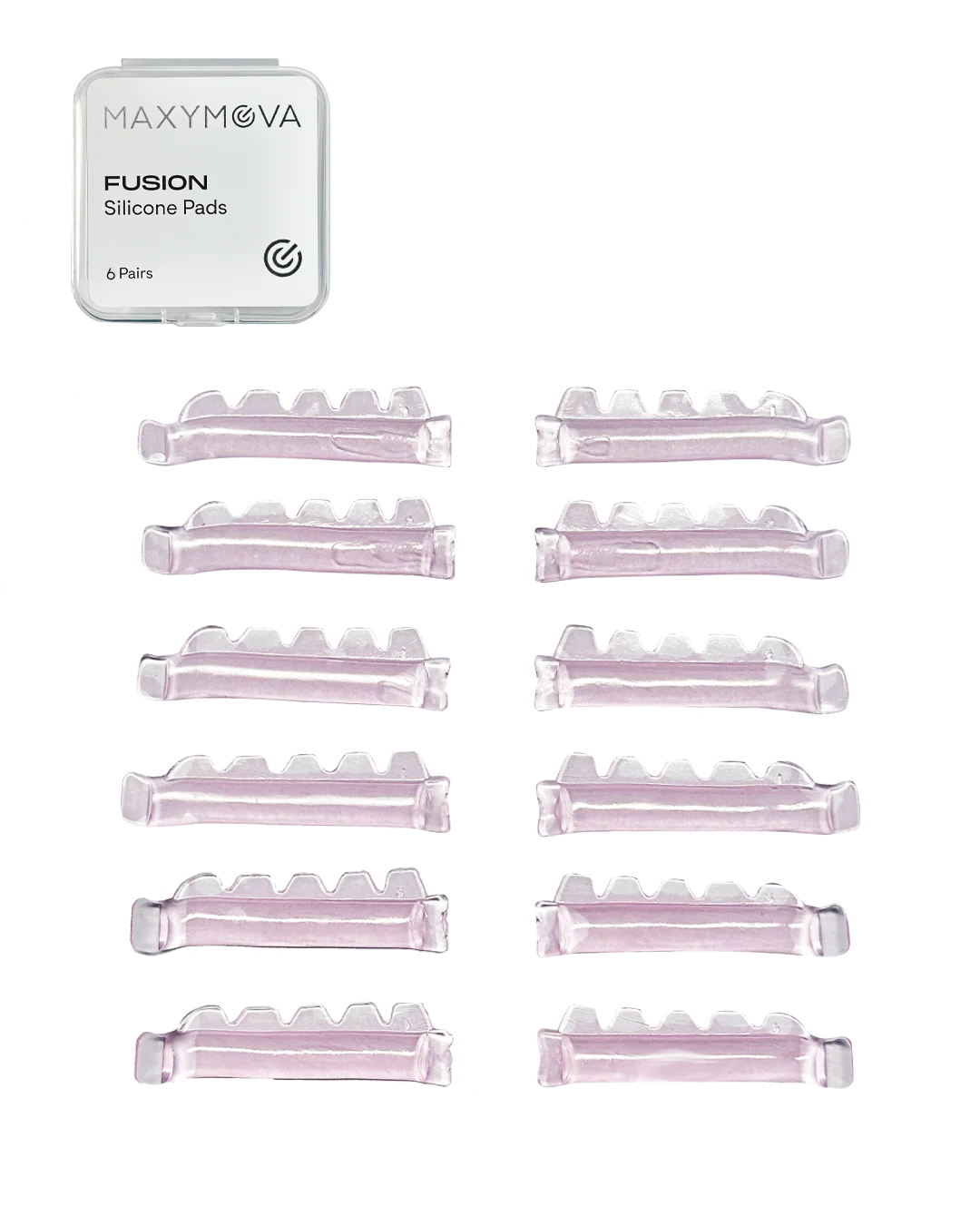MAXYMOVA FUSION SILICONE LASH LIFT  PADS, 6 SIZE PAIRS