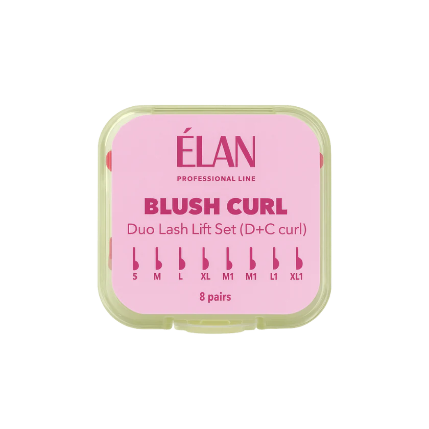 ELAN Duo Lash Lift Silicone Pads Set BLUSH CURL with D & C Curls