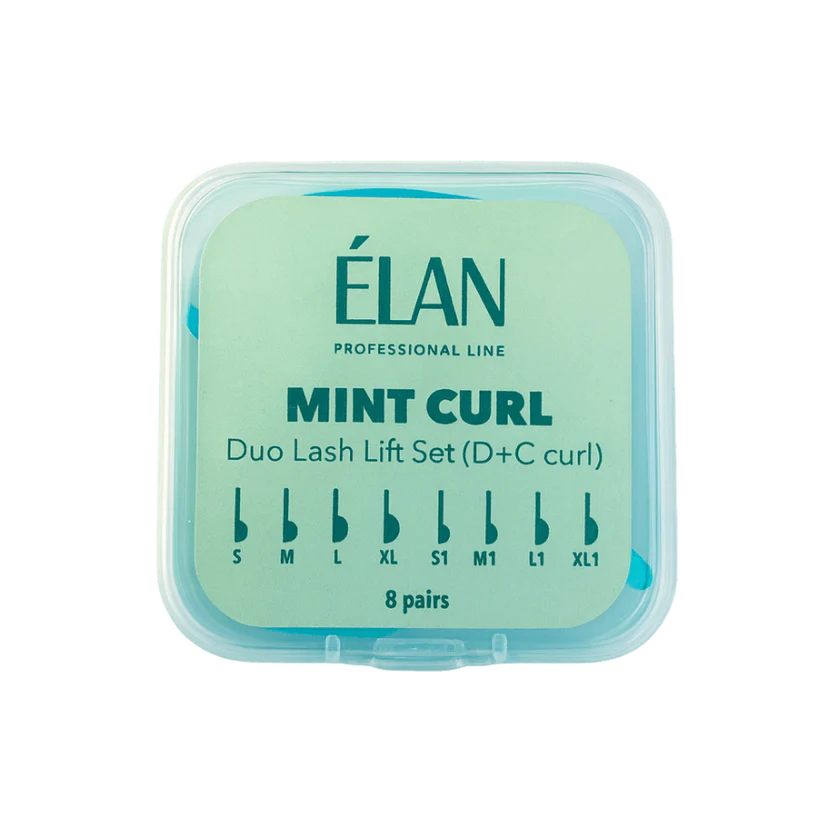 ELAN Duo Lash Lift Silicone Pads Set MINT CURL with D & C Curls