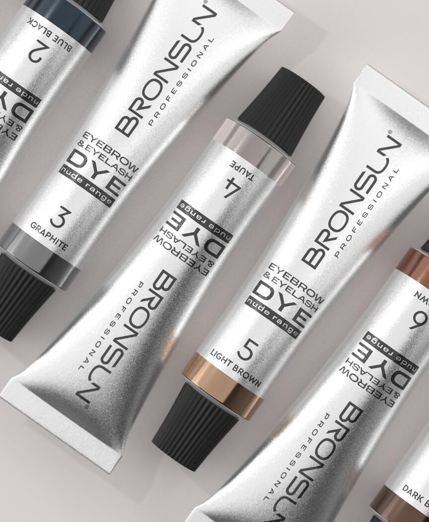 BRONSUN NUDE RANGE eyelash and eyebrow cream dye