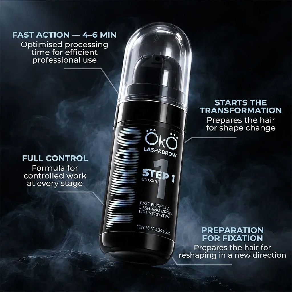 OKO TURBO STEP 1 UNLOCK Lash & Brow Lamination Composition, 10 ml