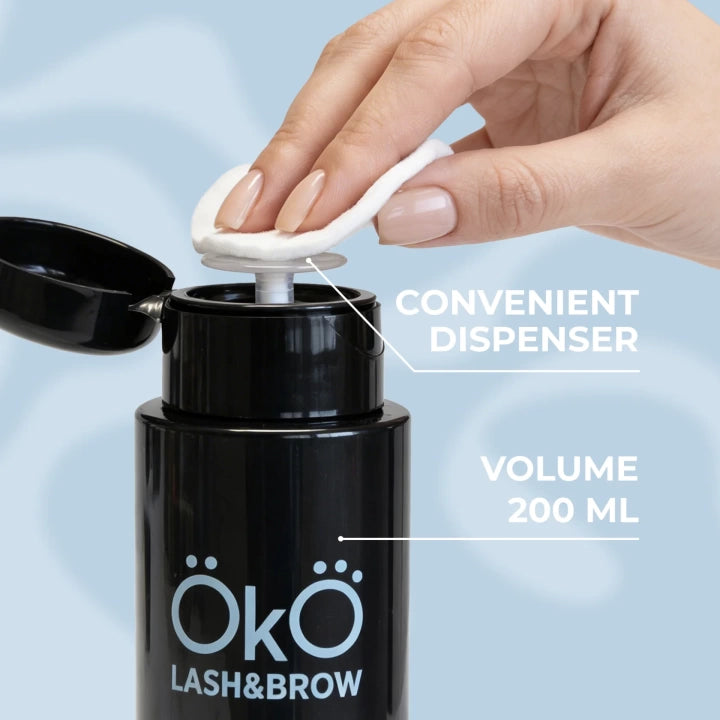 OkO PUMP DISPENSER BOTTLE BLACK, 200ML